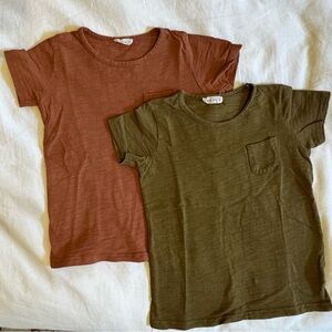 Jamie Kay - Rust and Olive T-shirts 5Y
